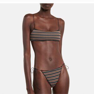 Tropic of C The C bikini orange and black striped womens S